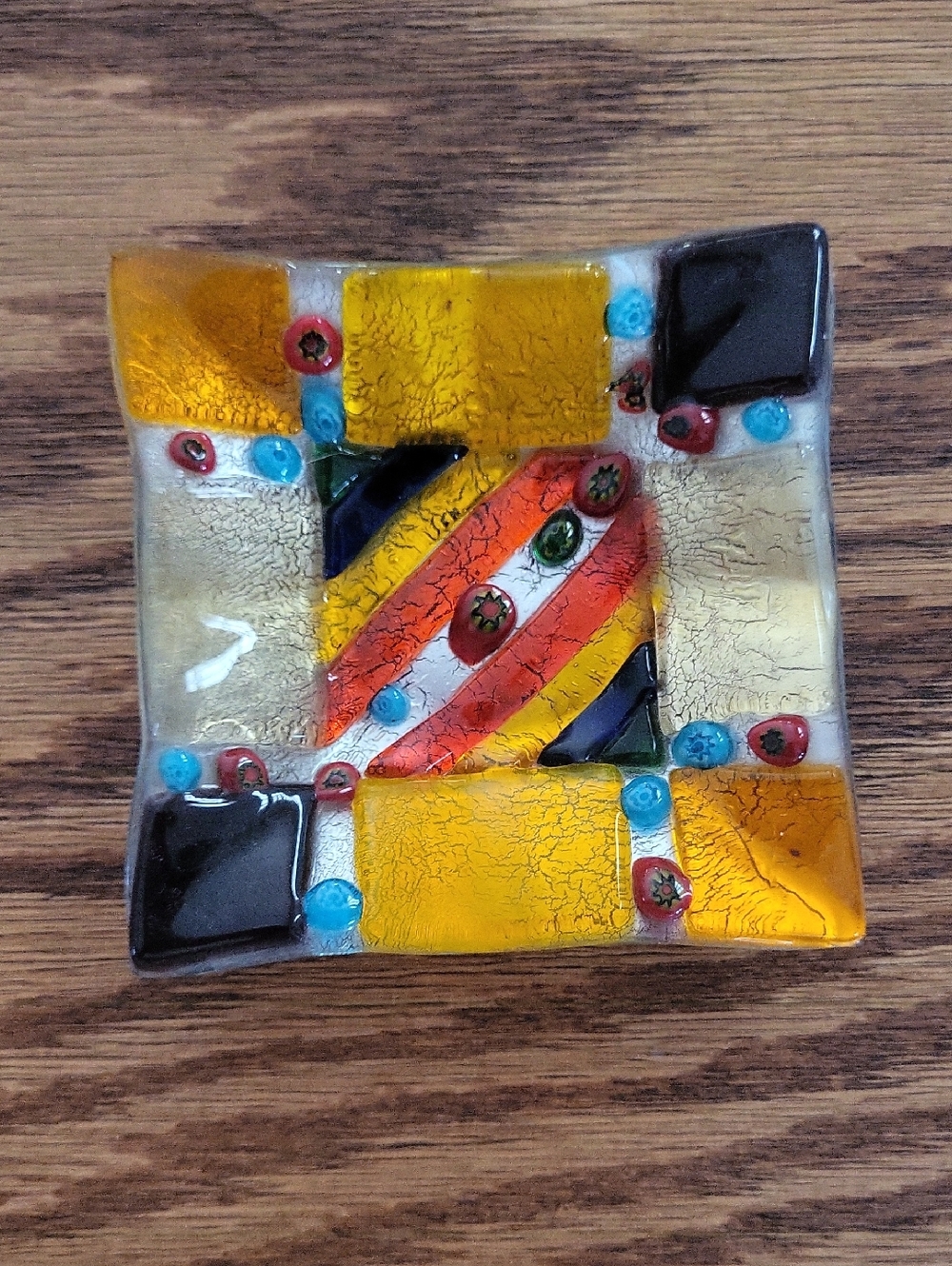 Italian Glass Decorative Dish